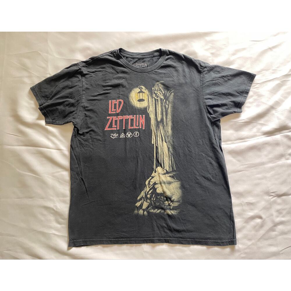 Led Zeppelin Hermit Lantern T-Shirt Large Black Official Licensed Band Tee - Picture 3 of 8